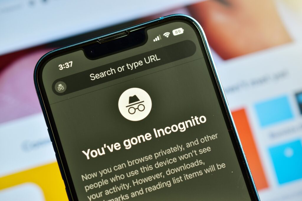 how to see incognito history